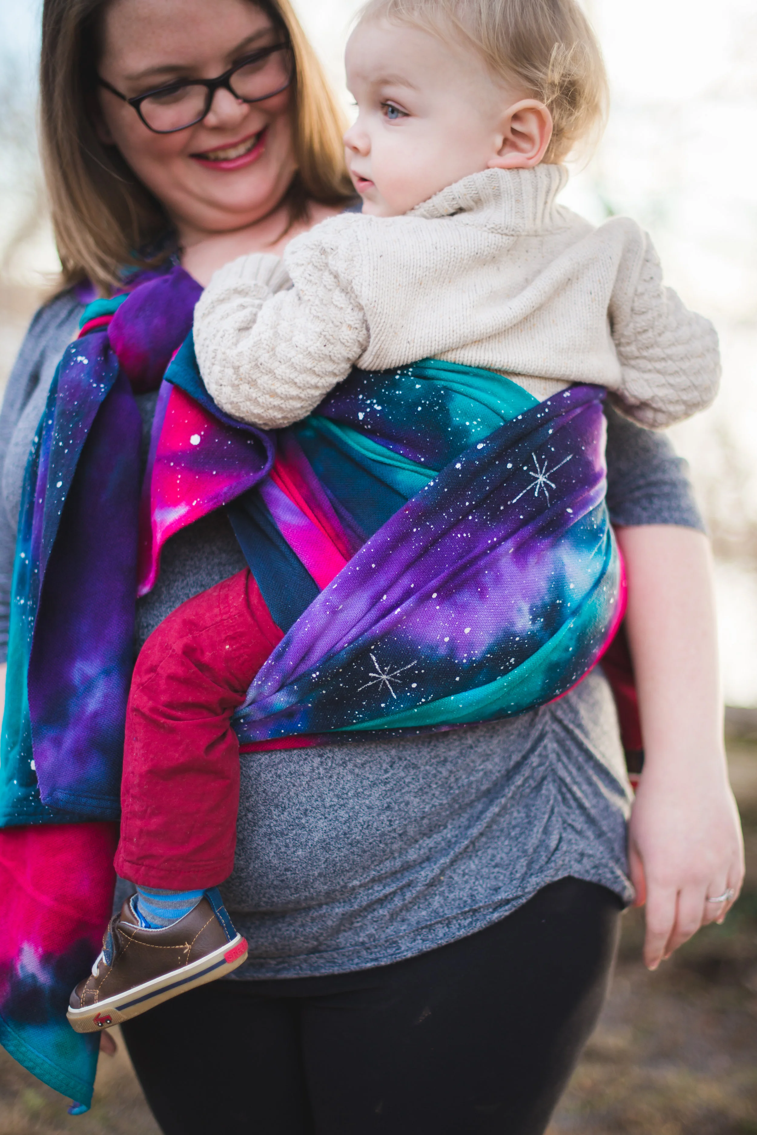 tie dye baby sling