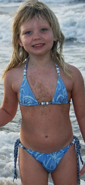 kids triangle bikini