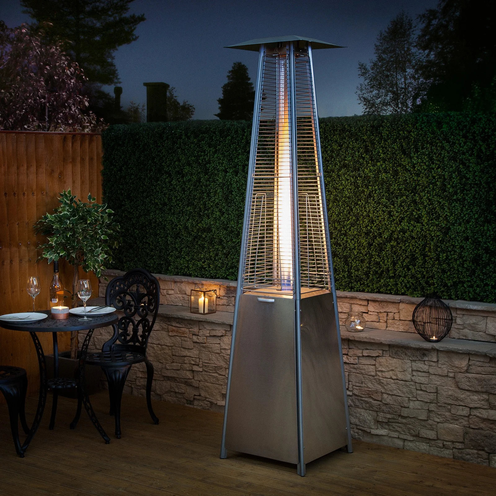 Pyramid Patio Heater Wedhead Furniture Hire Pyramid Patio Heater Wedhead