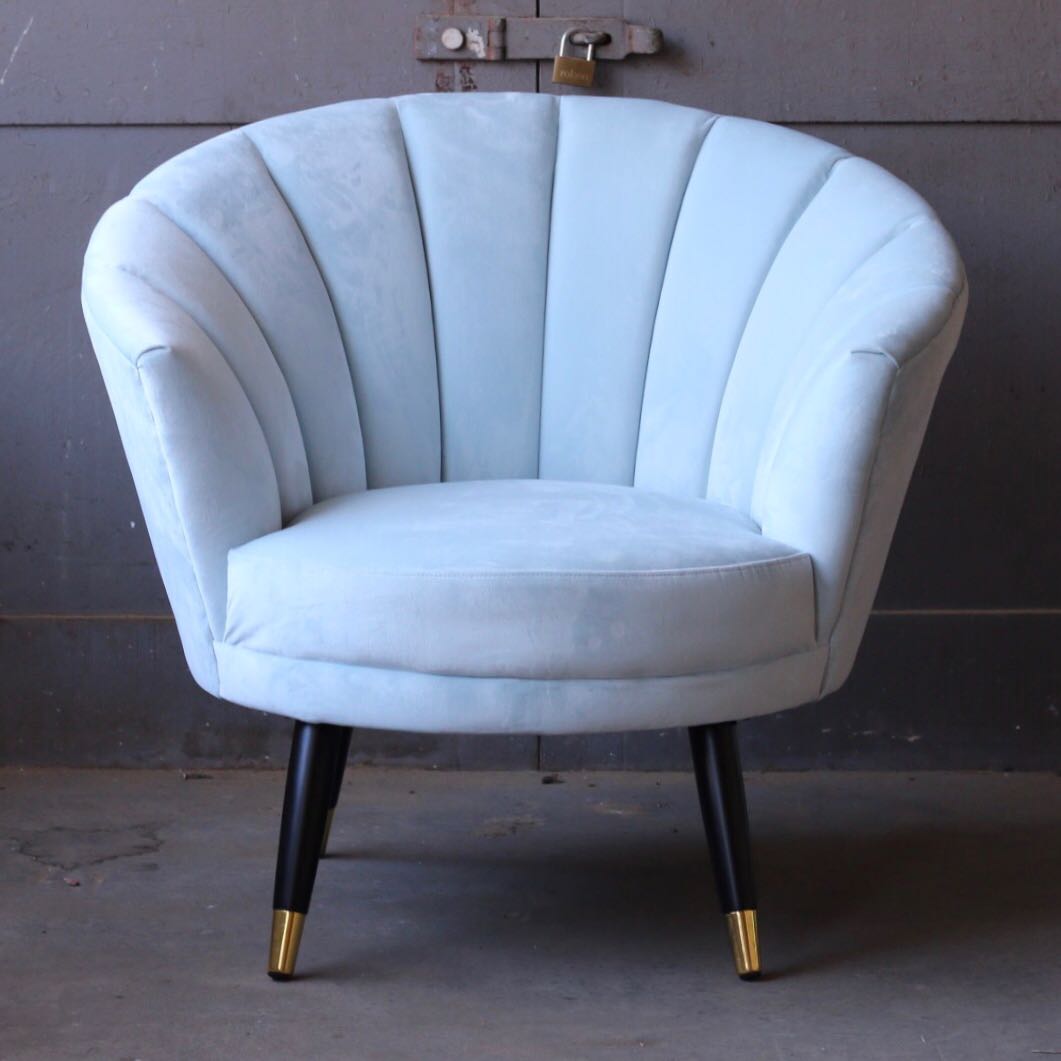 baby blue chair