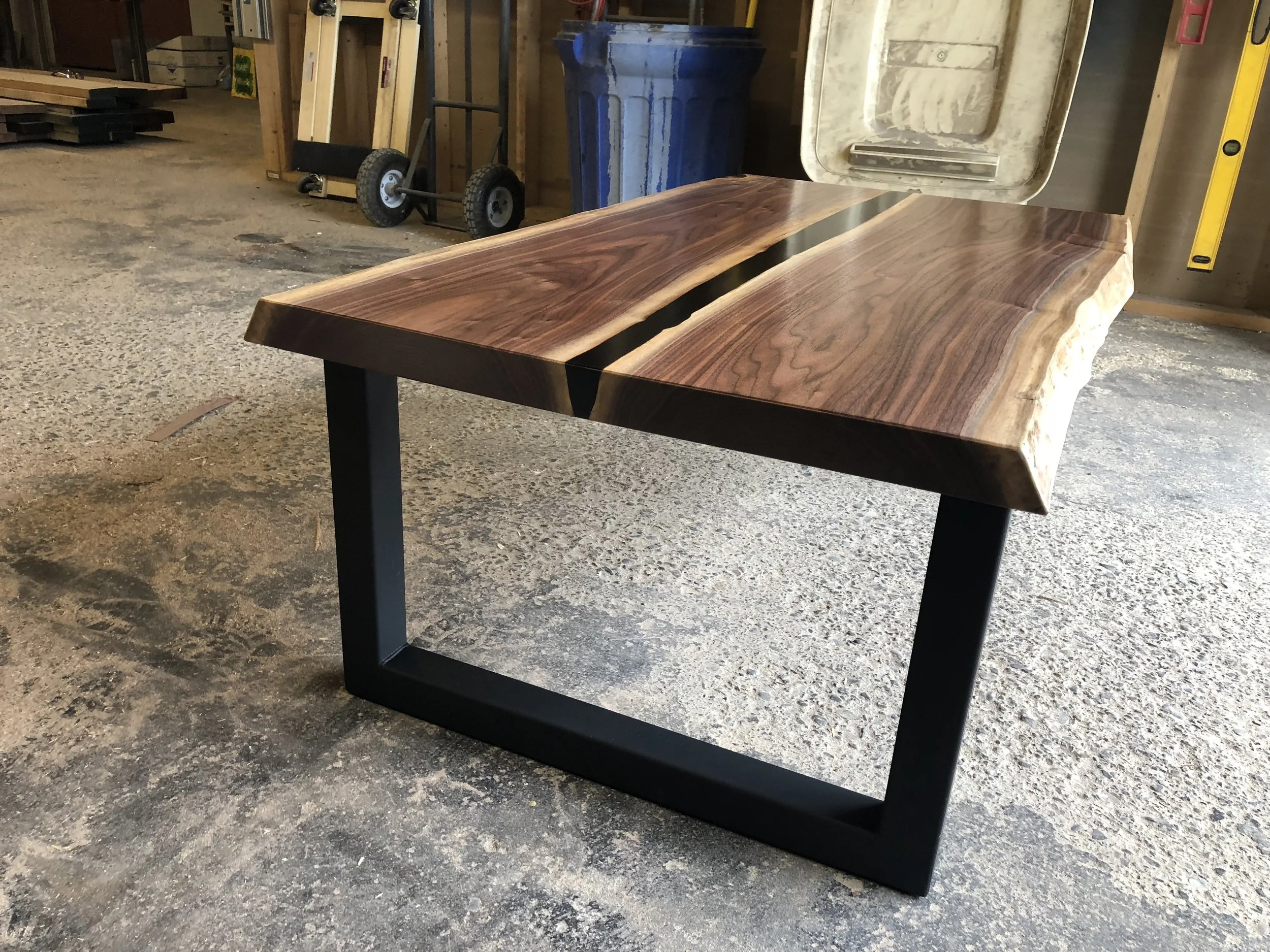 Walnut Resin Coffee Table
