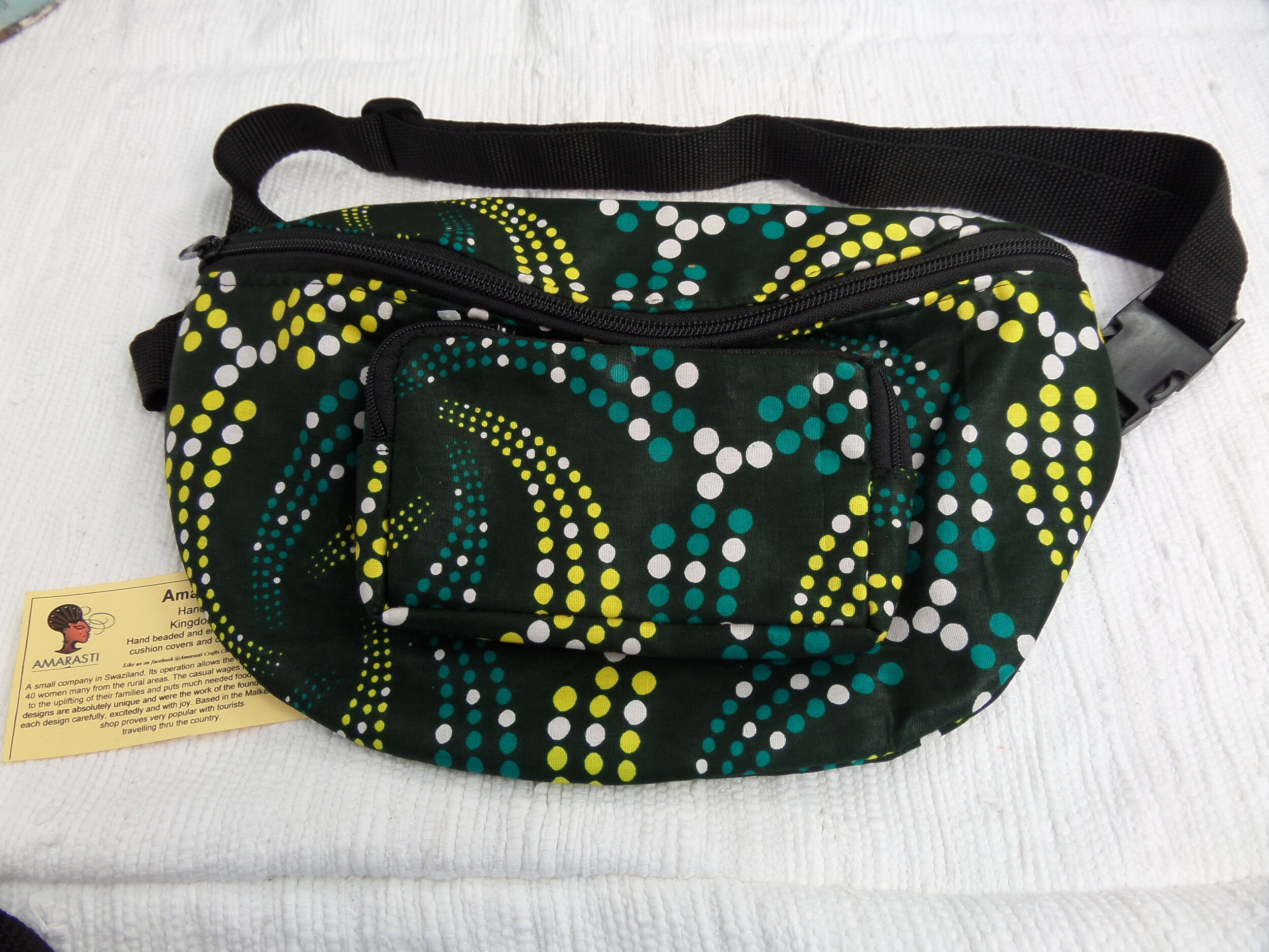 Beaded bum shop bag