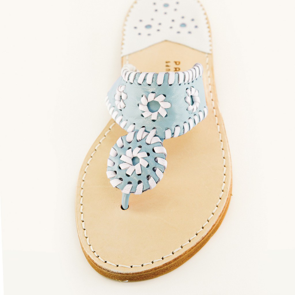 white beach sandals