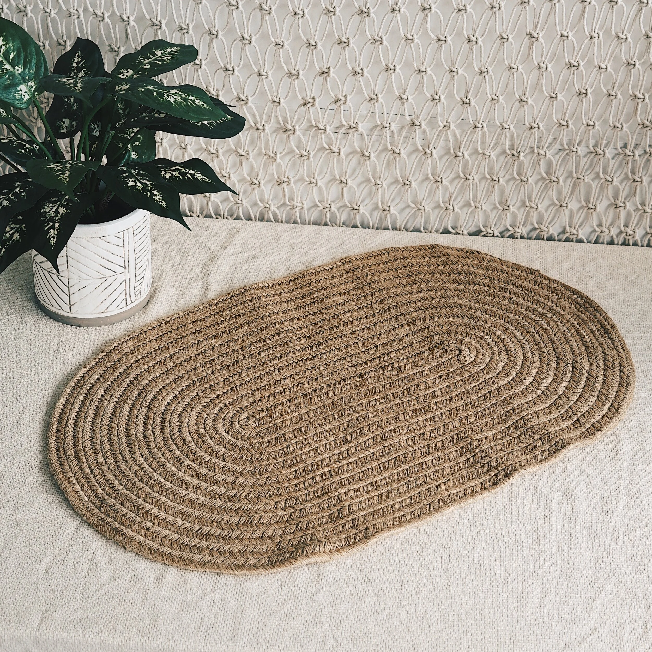 Xenia Jute Floor Mat The Dessert Party
