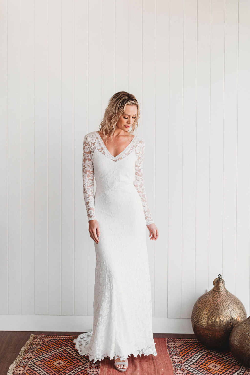 Alexa Gown Long Sleeve Low Back Wedding Dress Amy New Bridal