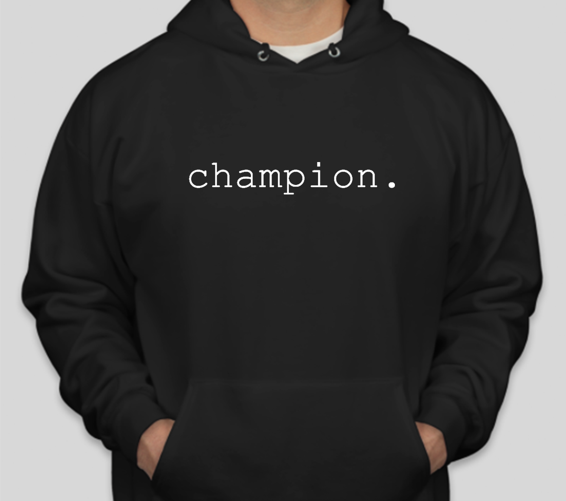 champion hoodie label