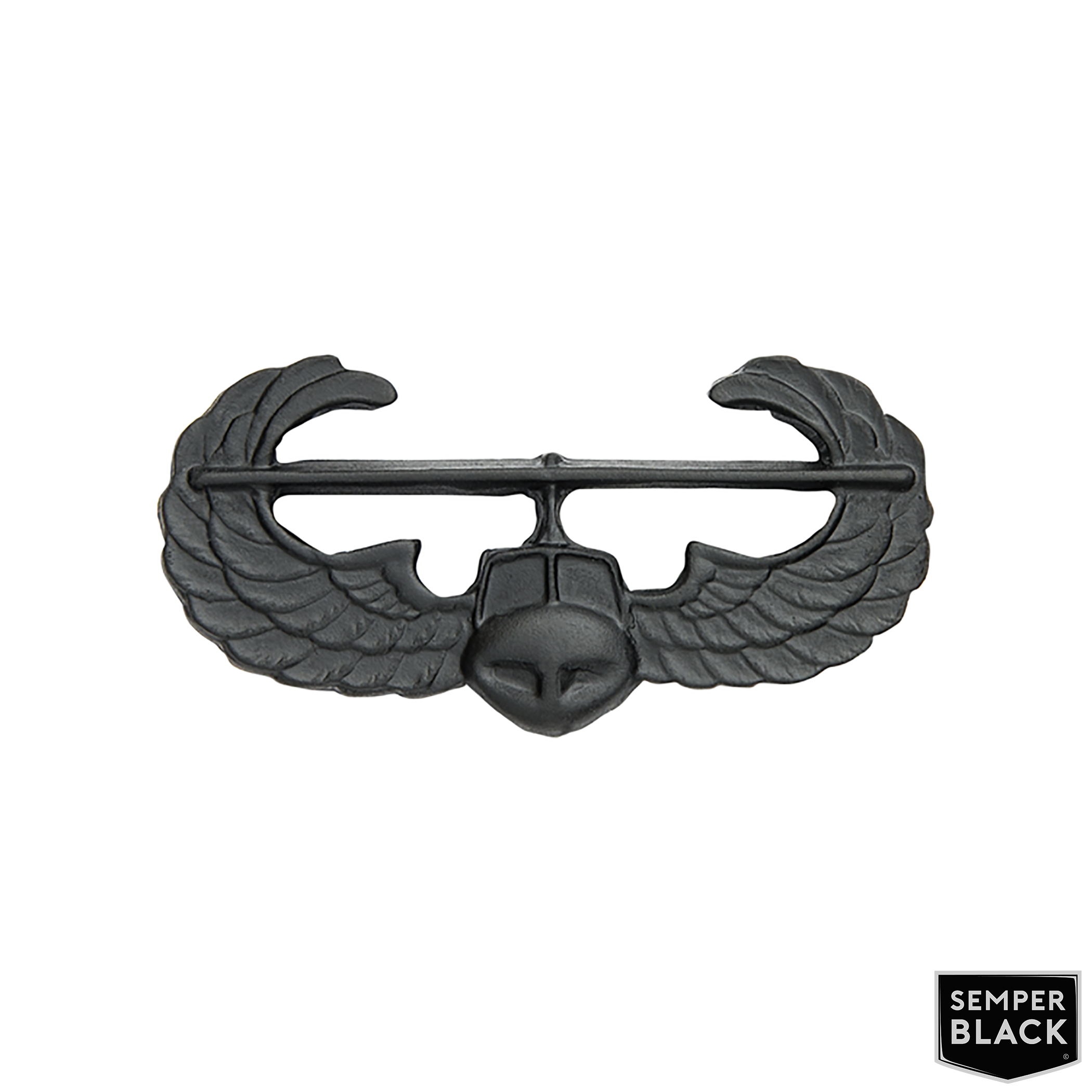 Army Air Assault Qualification Badge Semper Black Finish Kennedy Insignia