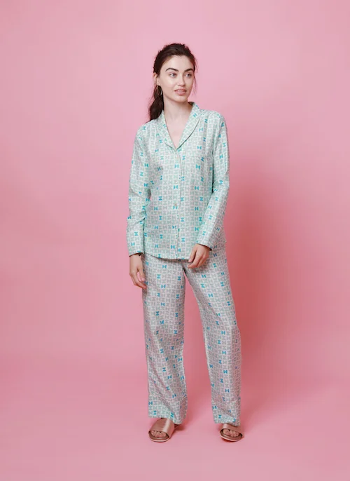 silk pajamas