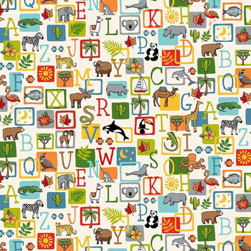 Around the World Zebra Orange - Makower UK - PER QUARTER METRE Around the World Zebra Orange - Makower UK - PER QUARTER METRE