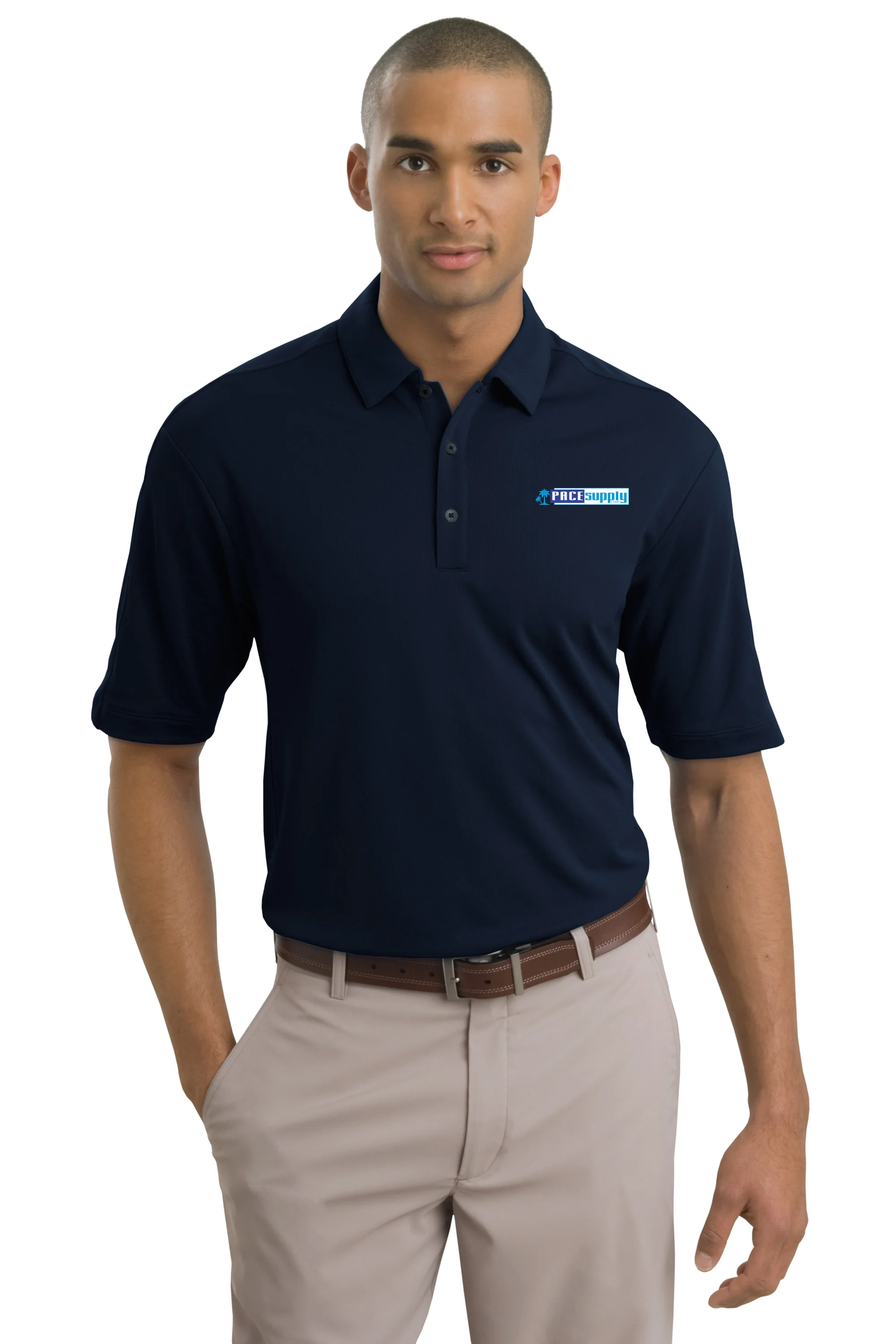 dri fit polo shirts navy blue