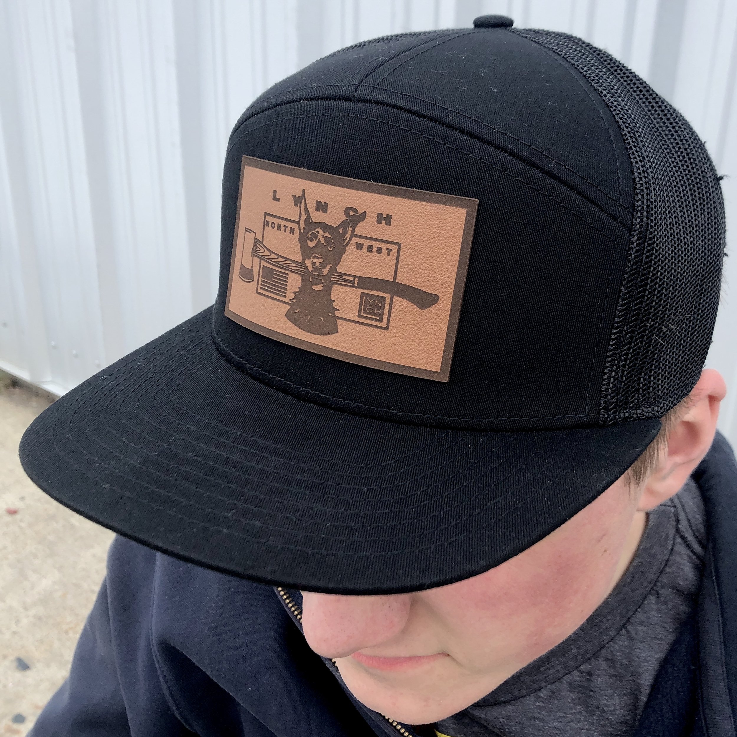 Trucker Cap - Leather Dog Patch 