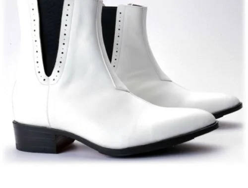mens white boots