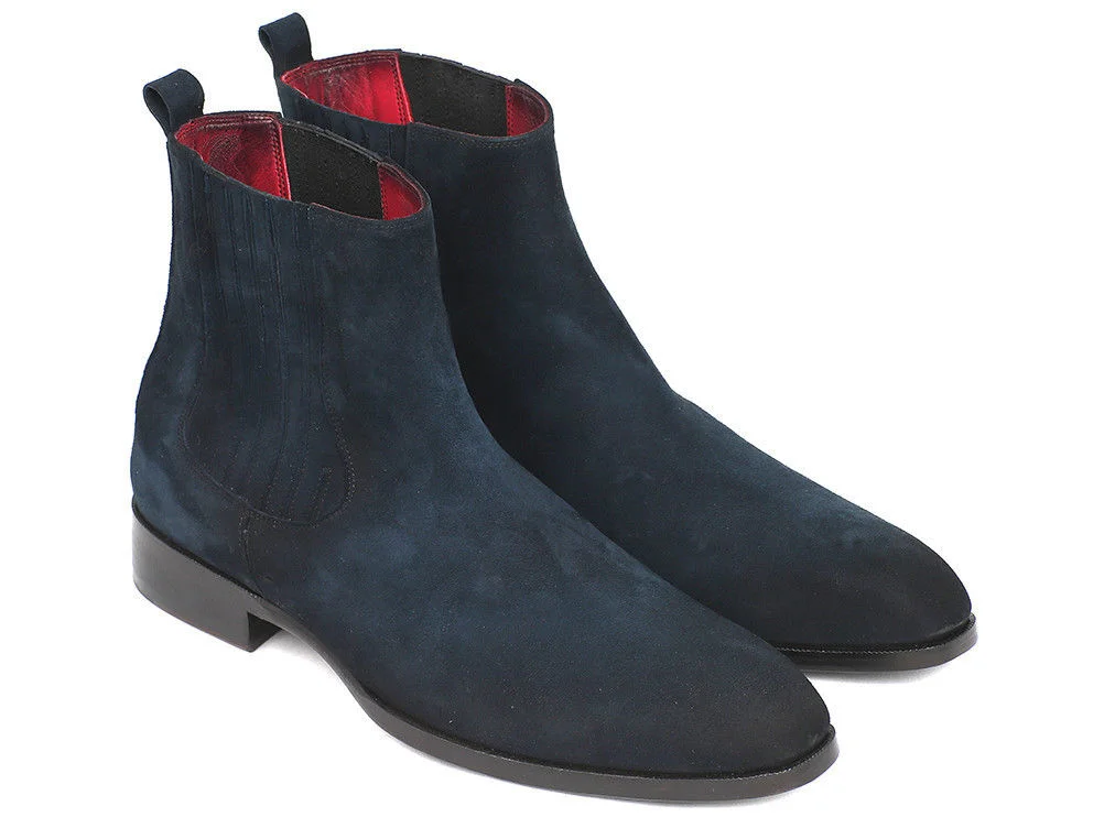 blue suede boots mens