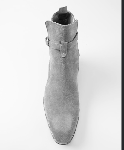 mens grey suede boots