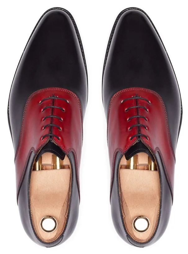 Men Black And Red Dress Shoes Fws 212 Curvento