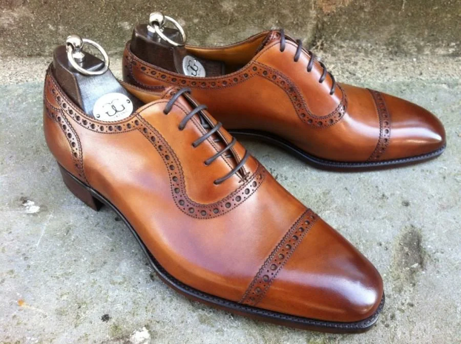 mens tan wedding shoes