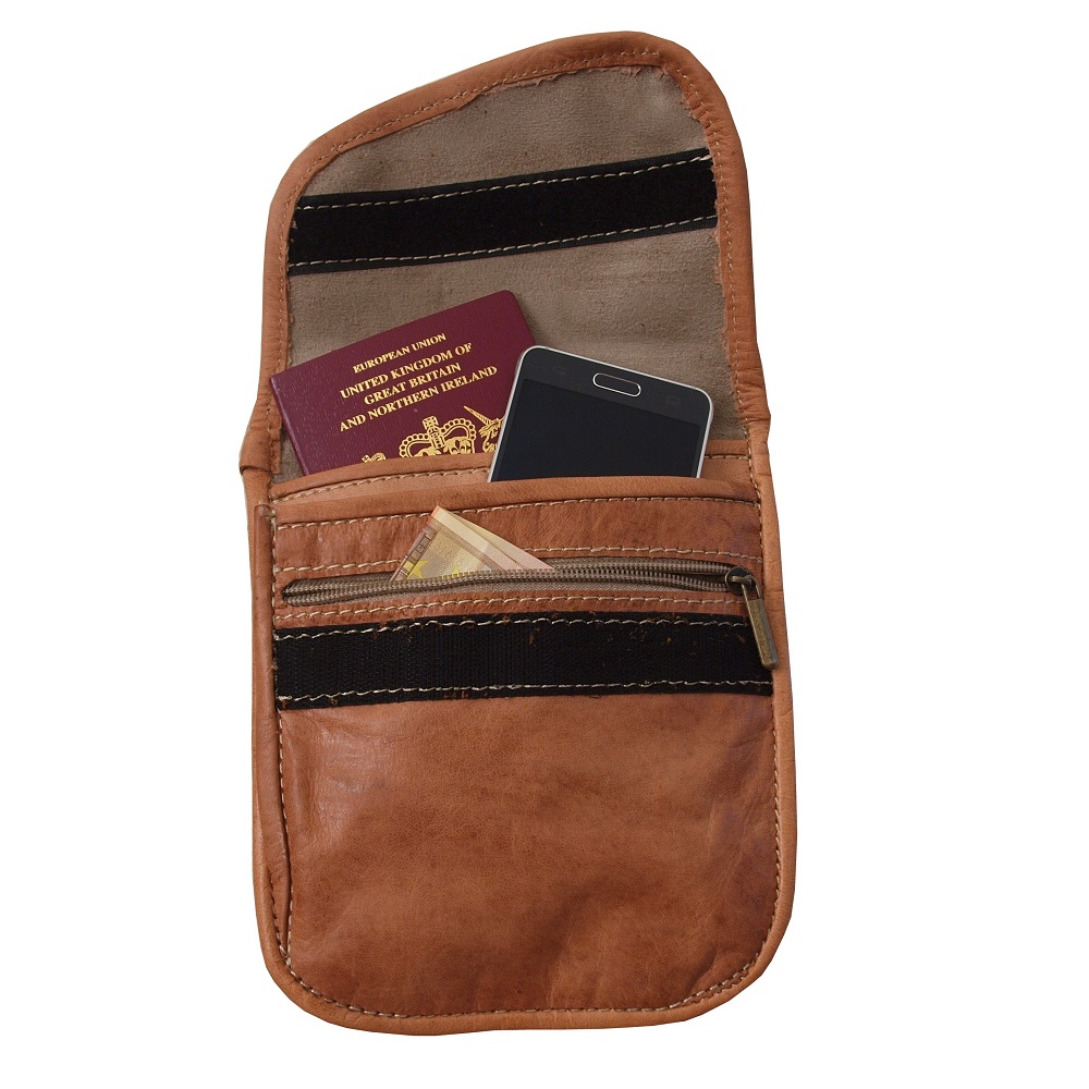 leather travel pouch