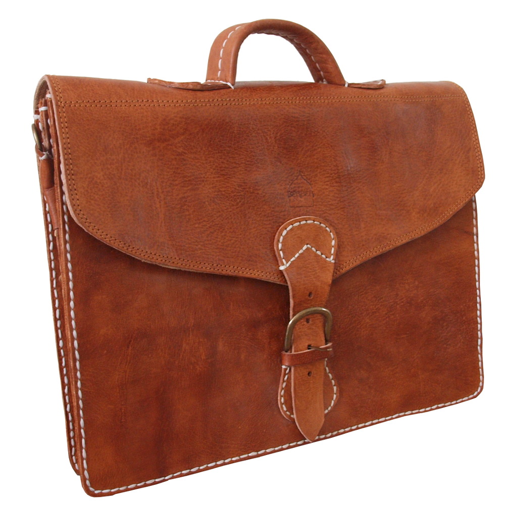 large leather satchel