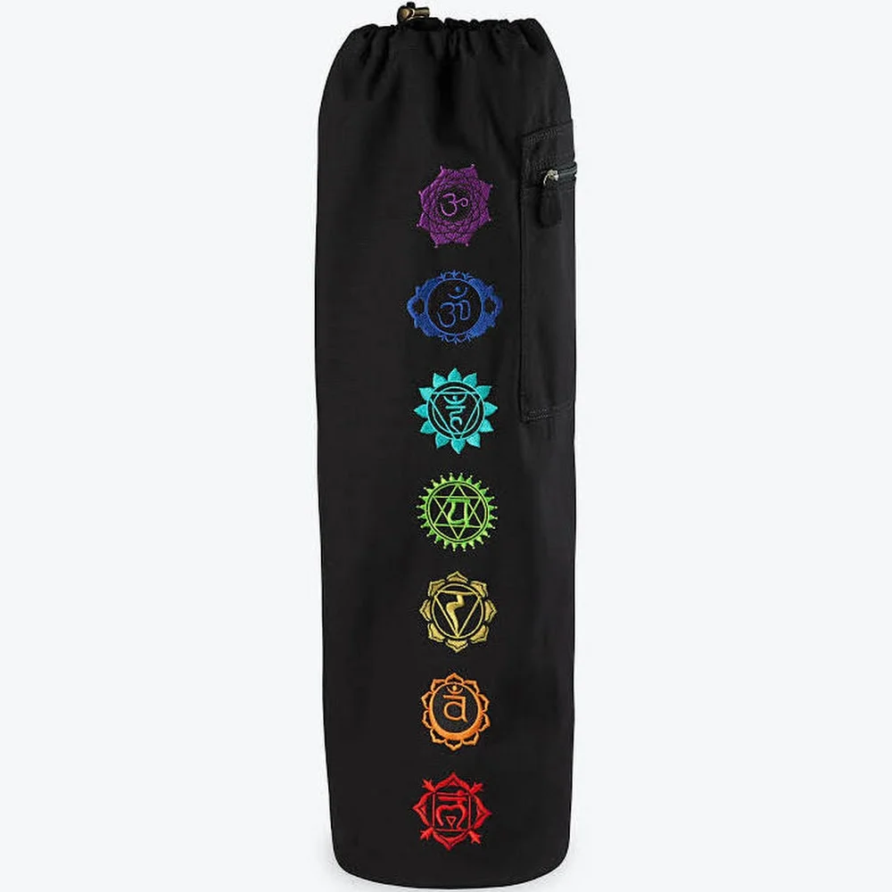 Chakra Embroidered Yoga Mat Bag Marcela S Boutique Chakra Embroidered Yoga Mat Bag