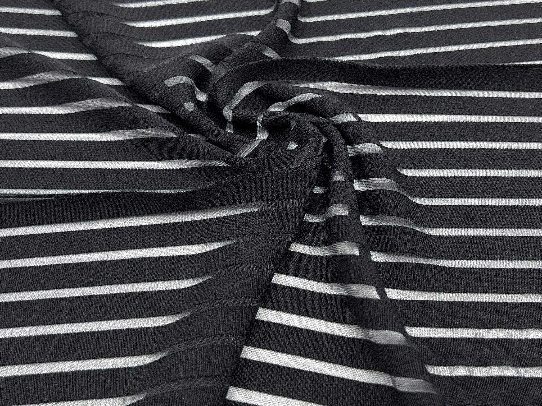 Shadow Stripe Stretch Mesh — NK Textile