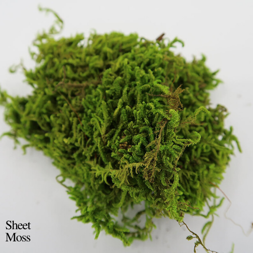Artificial Green Mood Moss Sheets - Faux Moss