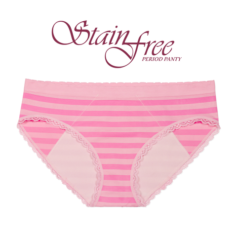 Women's Period Panties Menstrual ANIGAN StainFree Underwear - Pink Lace  Bikini