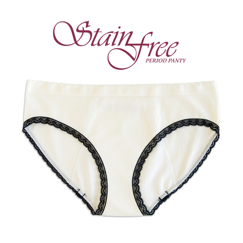 StainFree Panties - White Lace Bikini — Reusable Cloth Home Goods