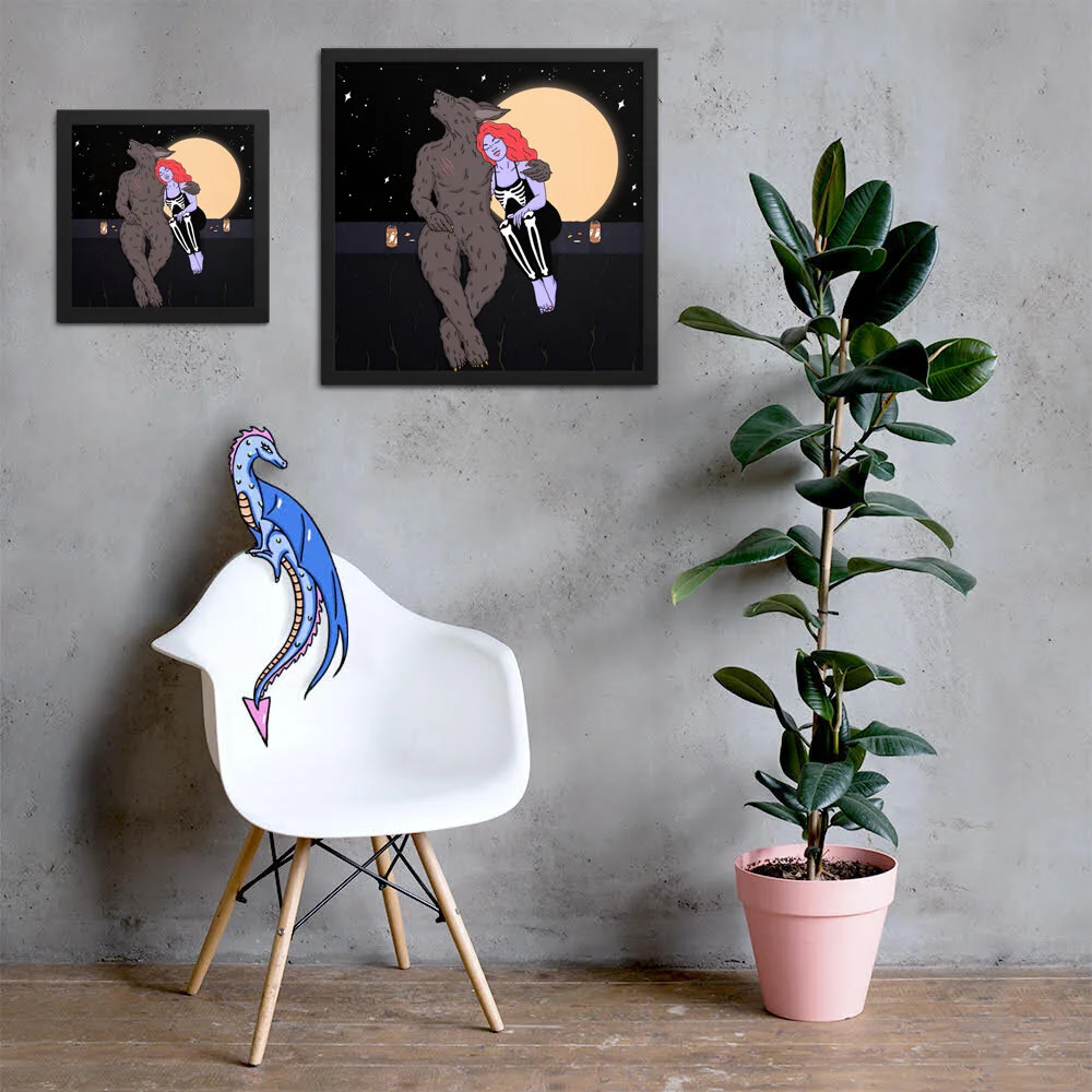 Werewolf Night Poster, Canvas Wall Art Posters
