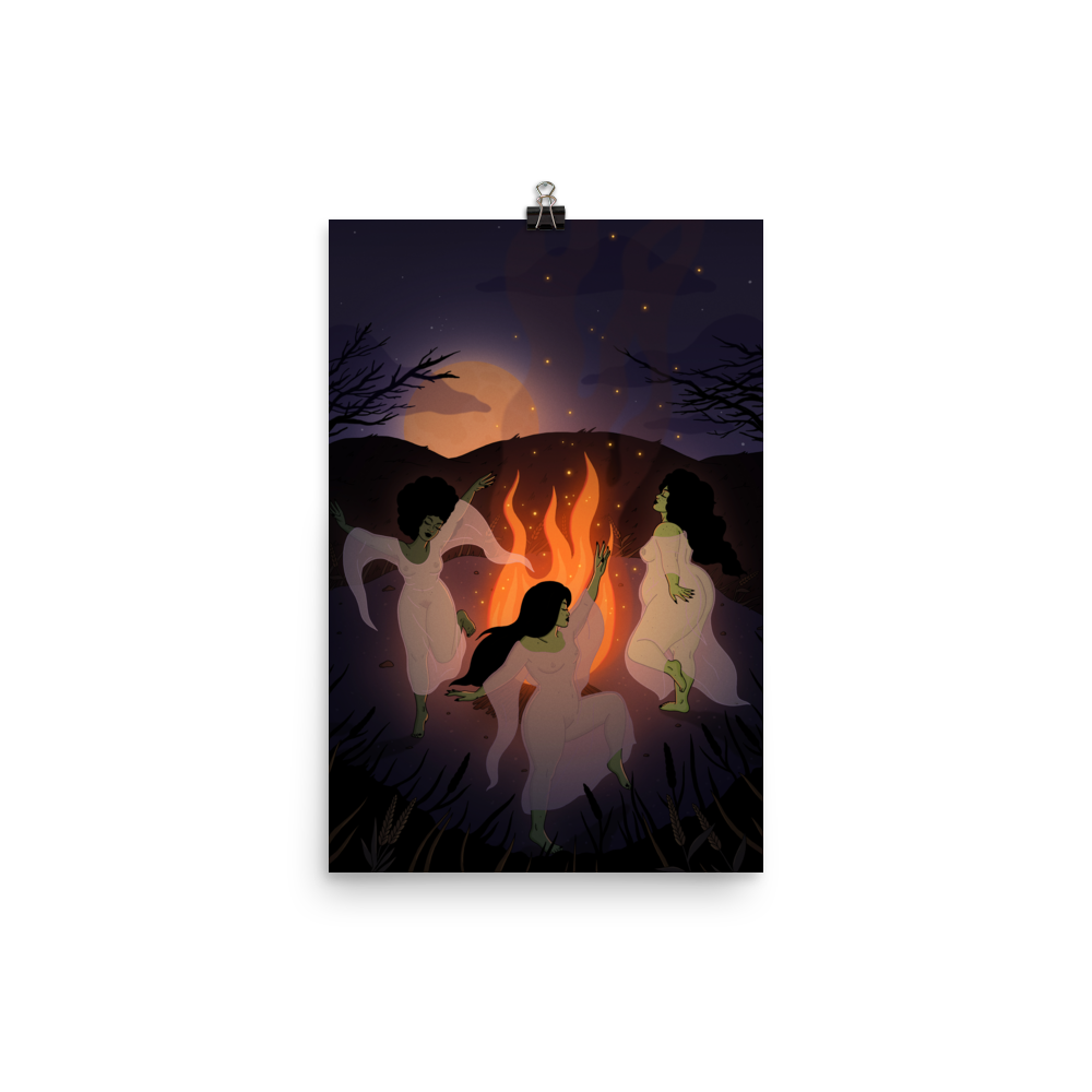 Rowena Supernatural Harvest Moon | Art Board Print