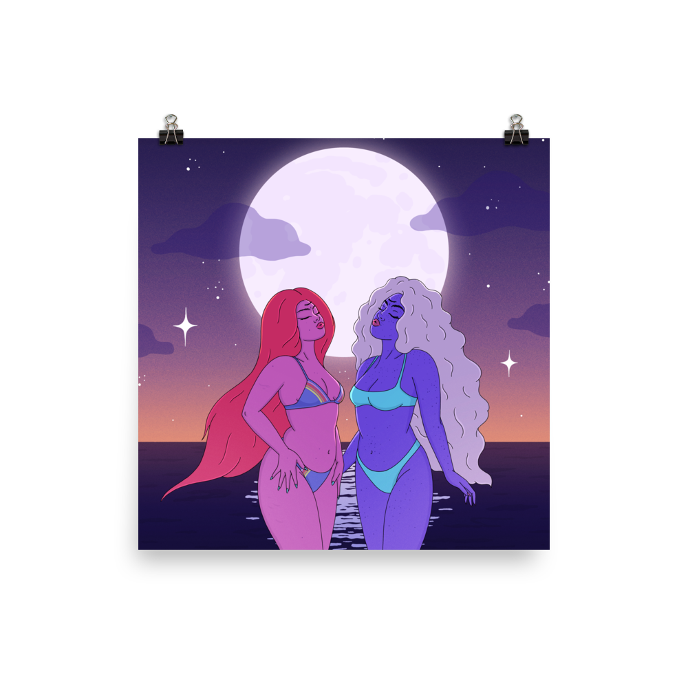 beach moon print by robin eisenberg — Robin Eisenberg