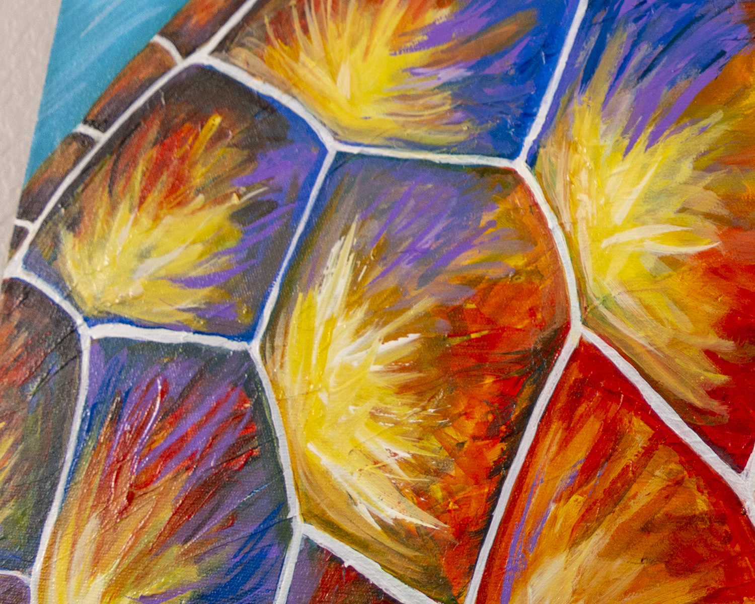 Fire Turtle Acrylic Painting On Canvas Sa Art Design