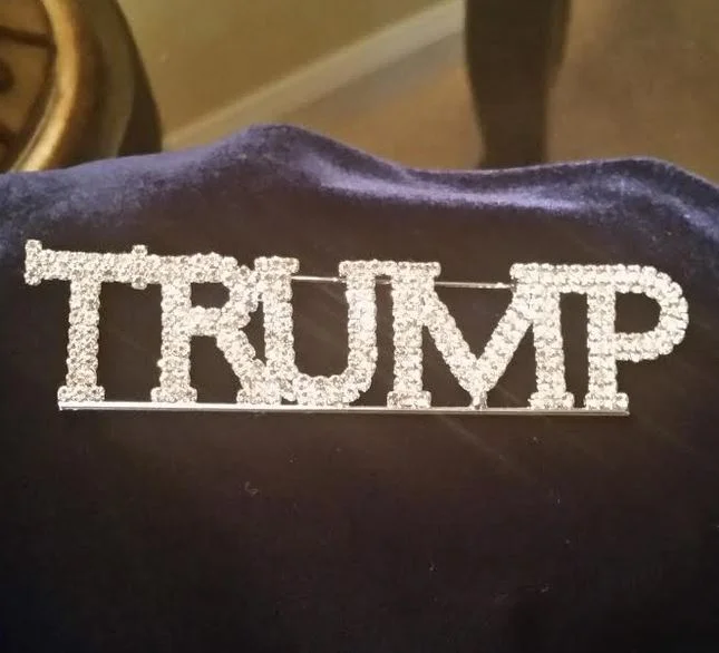 trump bling hat