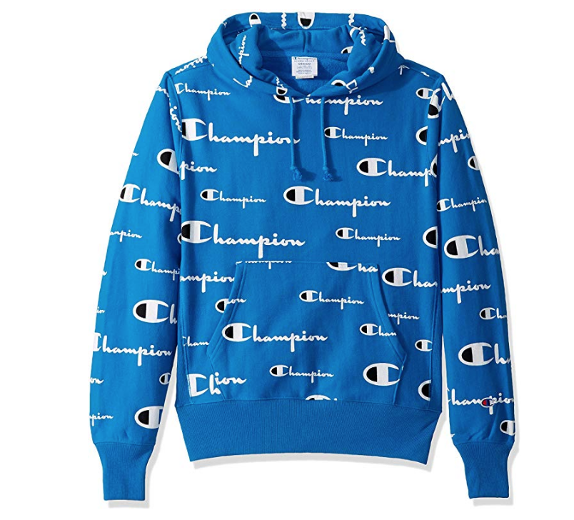 champion hoodie blue men