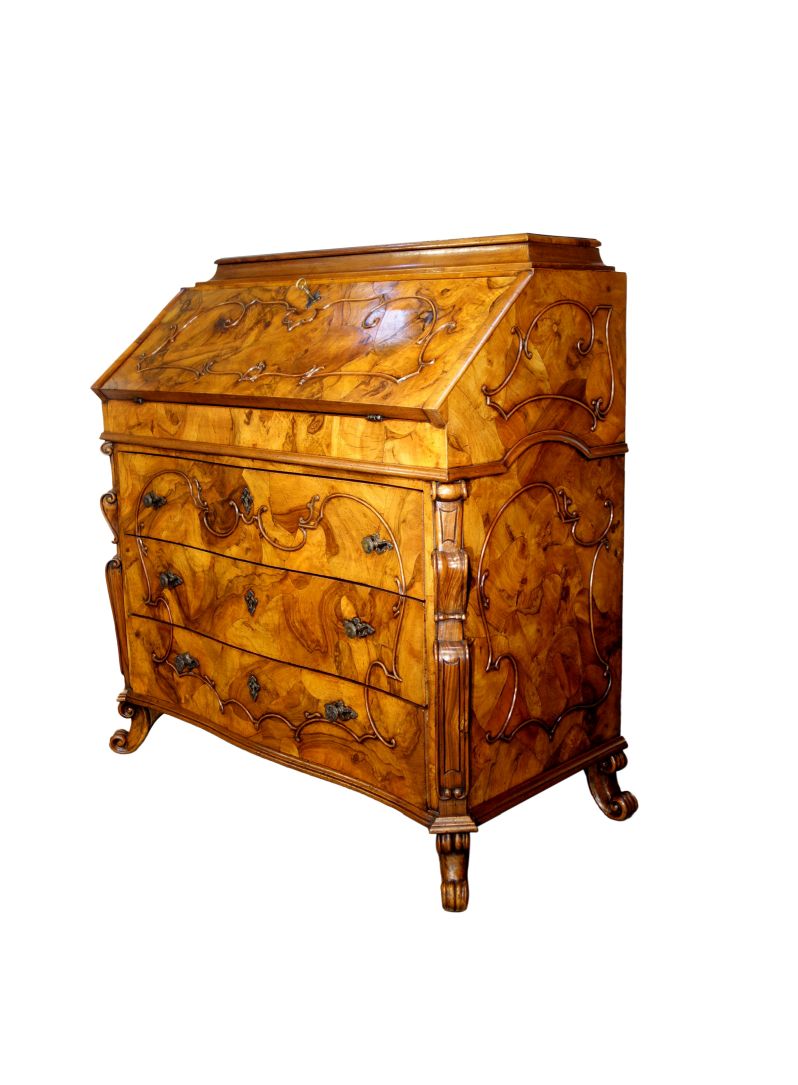 Walnut Secretarys Secret Compartments Pawo