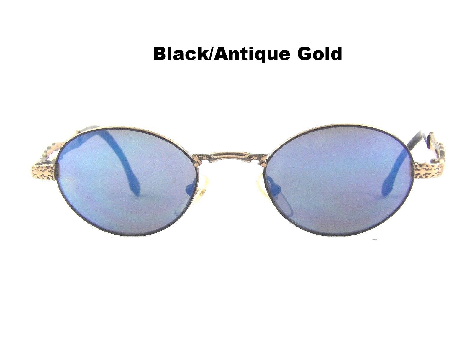 Alaska Adventure 150 Fancy P3 Black Antique Gold Tortoise Sunglasses Italy NOS 