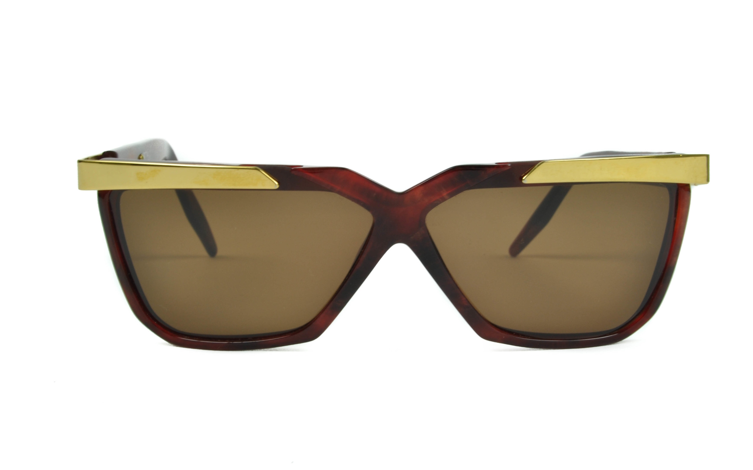 Roberto Capucci RC 302 Rectangular Italian Designer Plastic Metal Sunglasses NOS 