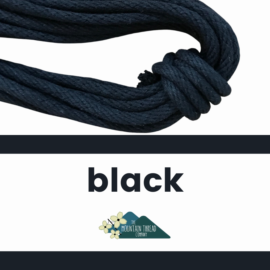 5/16 Cotton Rope By The Yard - 5 Yards - 100% Cotton Rope - Made in USA —  The Mountain Thread Company (TM)