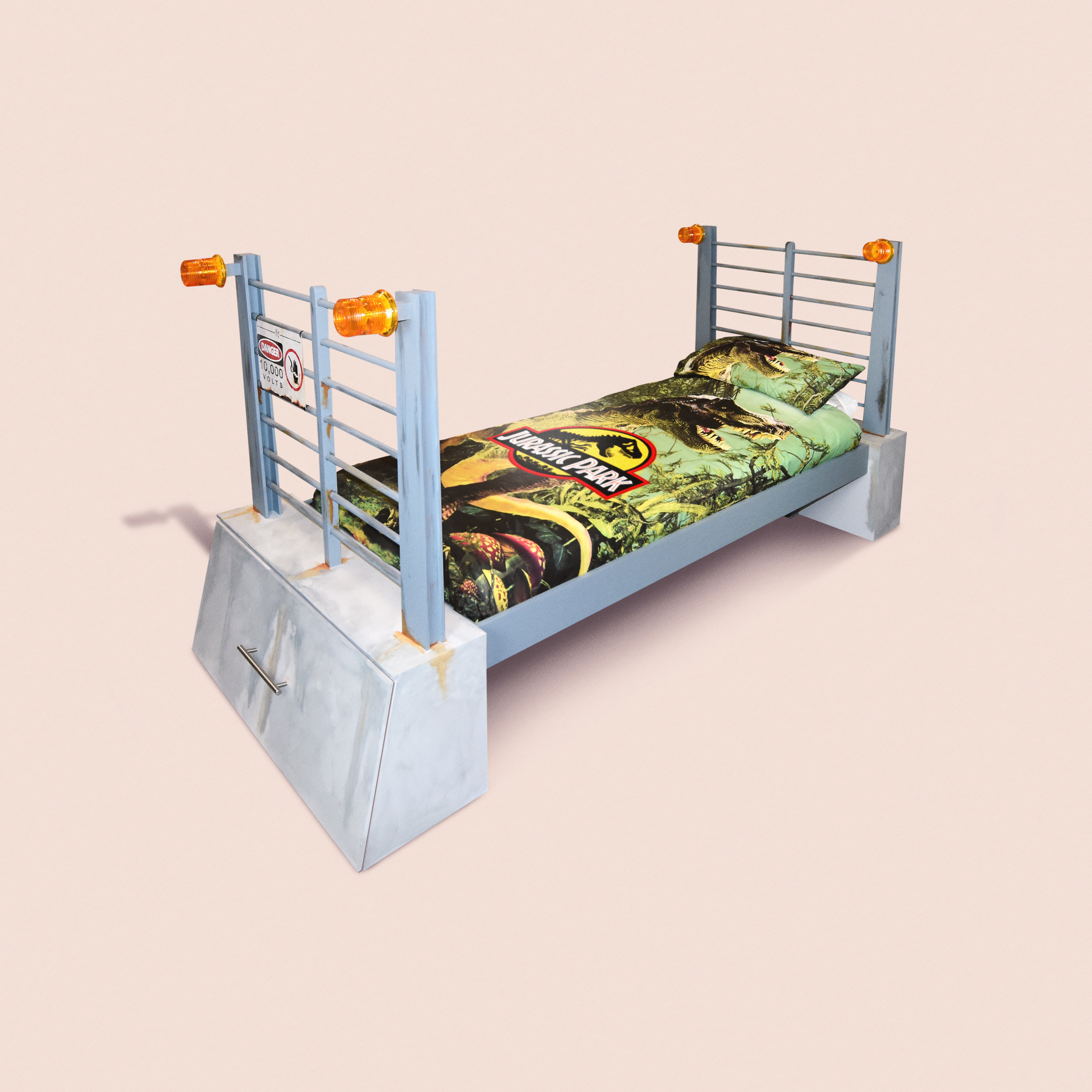 Jurassic Park Bed Up Up Square