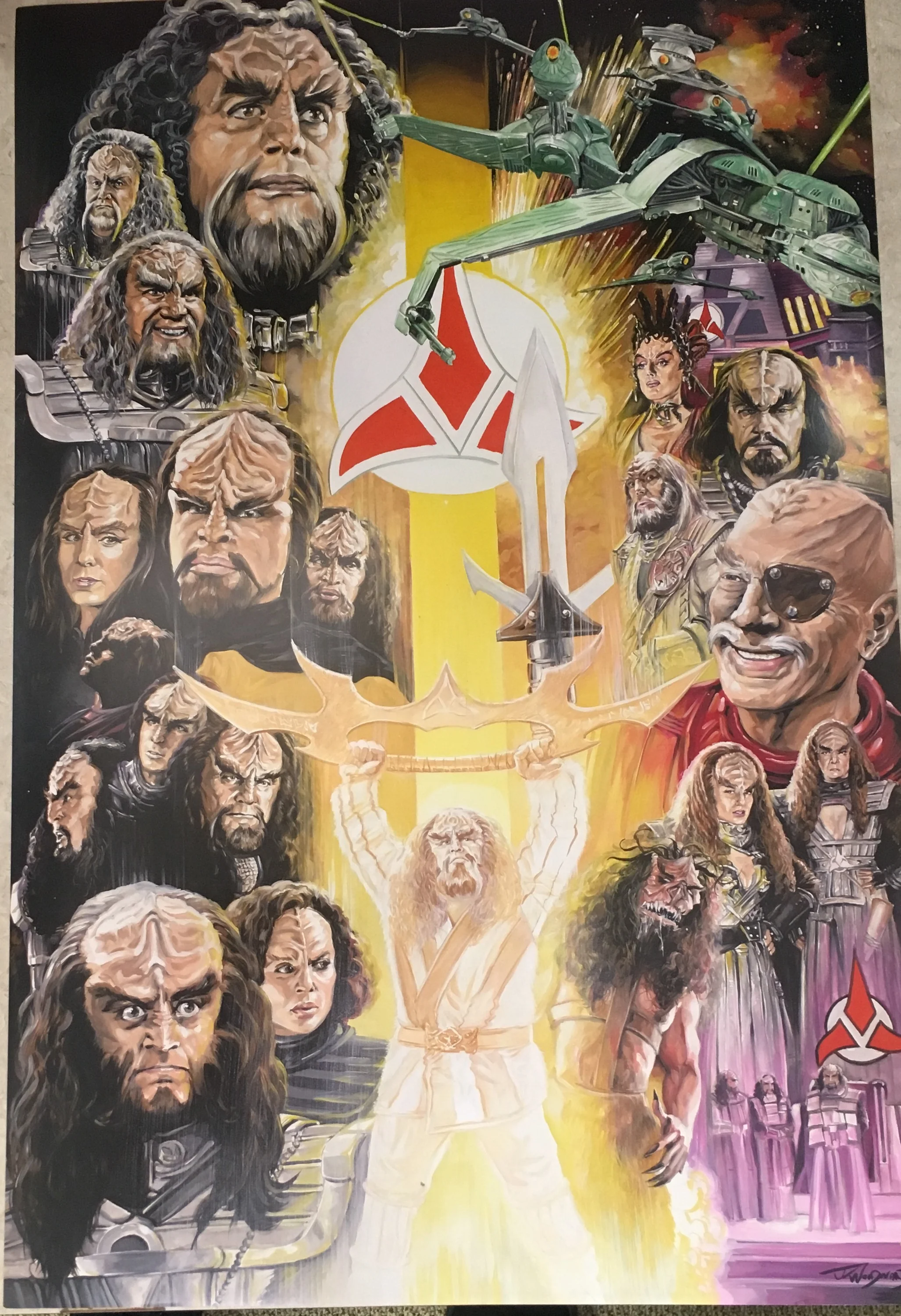 The Five Klingons Mini Print Star Trek