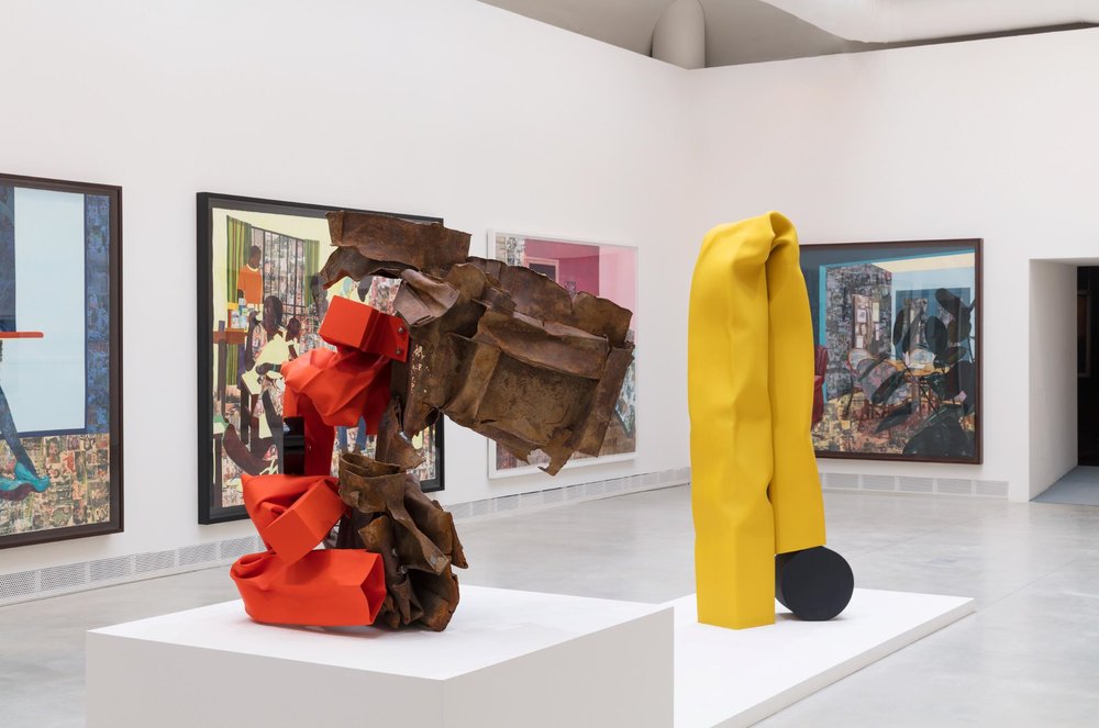 Carol Bove, Various works, 2018 (Giardini della Biennale); Stainless steel, found steel and urethane paint. Photo by Maris Mezulis