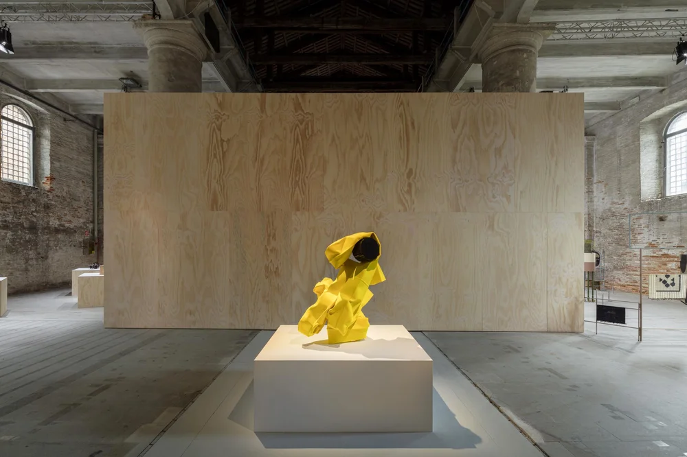 Carol Bove, Various works, 2017-2019 (Arsenale); Stainless steel, found steel and urethane paint. Photo by Maris Mezulis