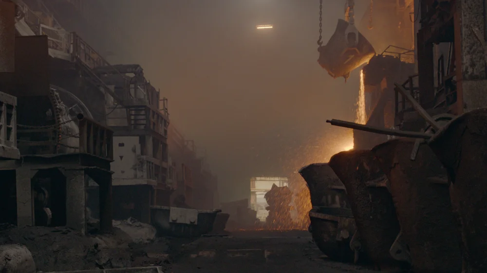 La fusione del metallo a Norilsk. Film still