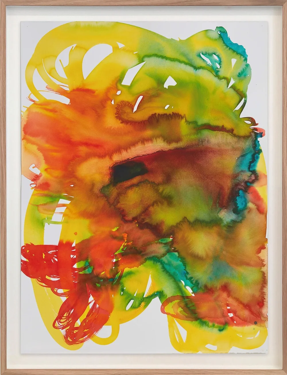KATHARINA GROSSE Untitled, 2019 Acquerello su carta 119 x 89 cm (senza cornice) © Katharina Grosse und VG Bild-Kunst, Bonn 2020 Foto: Sam Hartnett Courtesy dell’artista e di Gagosian
