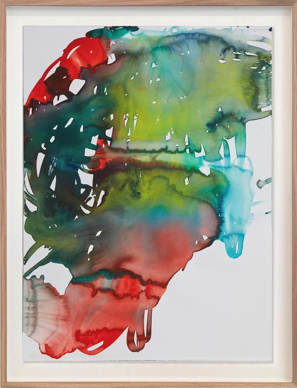 KATHARINA GROSSE Untitled, 2019 Acquerello su carta 119 x 89 cm (senza cornice) © Katharina Grosse und VG Bild-Kunst, Bonn 2020 Foto: Sam Hartnett Courtesy dell’artista e di Gagosian