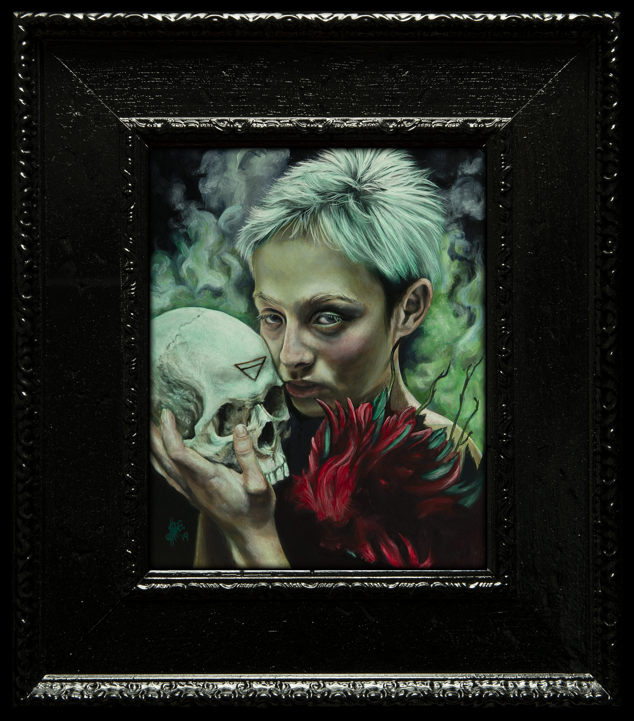 The Conjuror Of Earth Spell Original Oil Painting Shane Izykowski