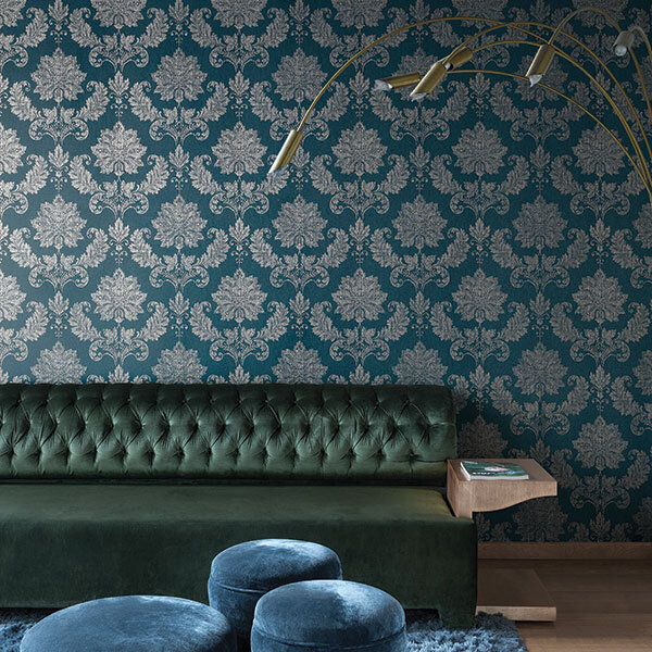 Es18027 Escala Damask Wallpaper Home Decor Hull Limited