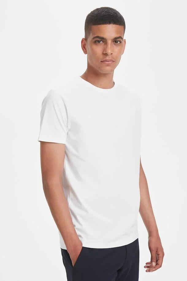 Matinique Jermalink Crewneck Stretch T-Shirt - White — stuff