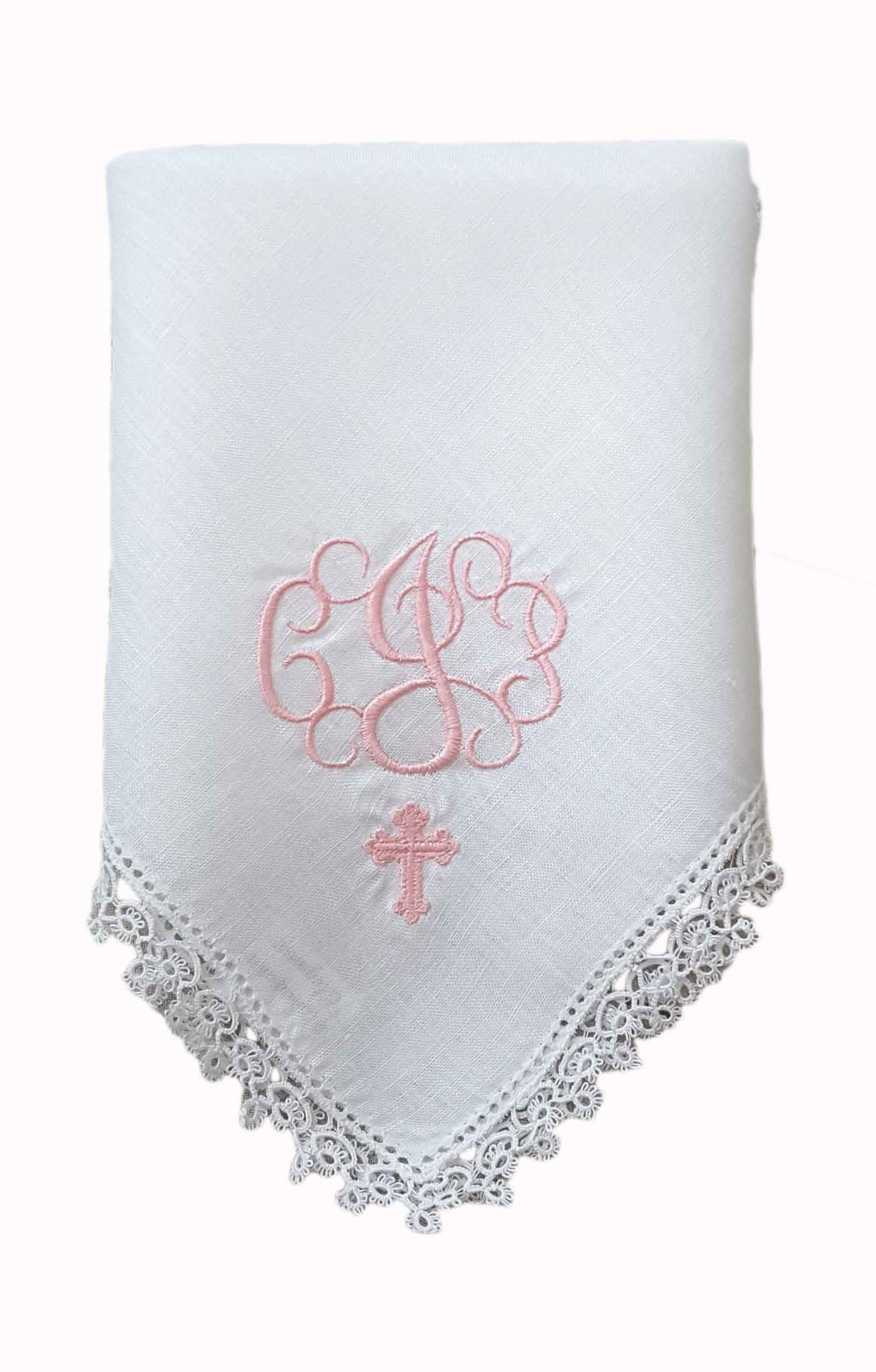 monogrammed linen handkerchiefs