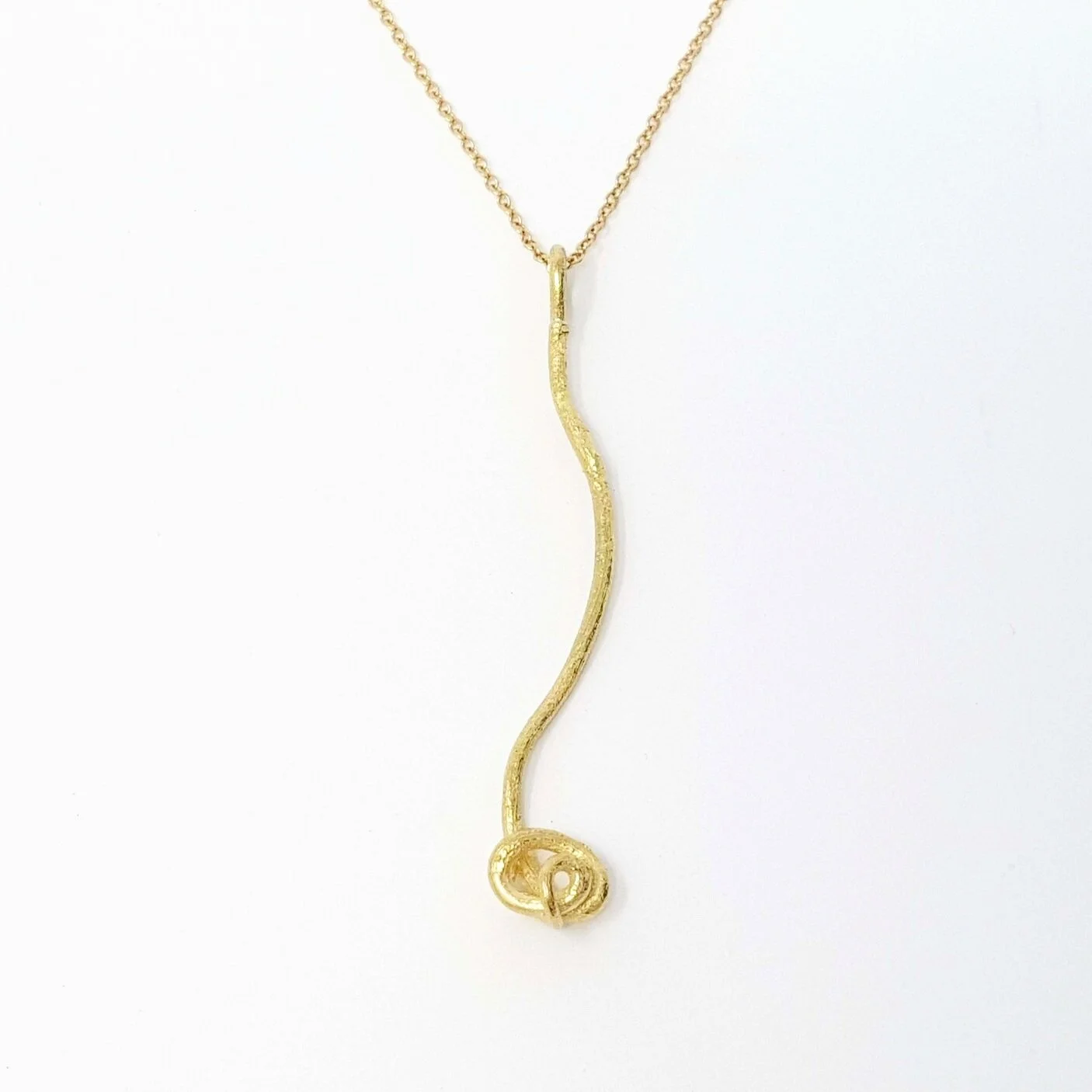 Medium 18k Tendril Pendant — Tanya Stiegler Designs