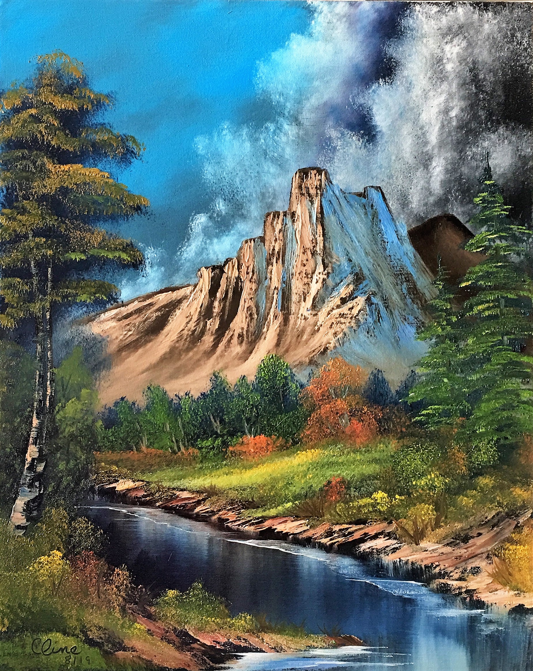 10 12 19 Hobby Lobby Class Happy Little Paintings